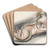 Schetsblad met liggend vrouwelijk naakt by Leo Gestel Art Drink Coaster set