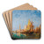 Le Palais Du Doge, Venise by Flix Ziem Art Drink Coaster set