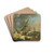 The Port Of Livorno by Jakob Philipp Hackert Drink Coasters - set of 4