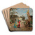 The fortune teller by Oreste Cortazzo Art Drink Coaster set