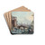 Vue des jardins de Monceau by Louis Carrogis Carmontelle Drink Coasters - set of 4 Vue des jardins de Monceau by Louis Carrogis Carmontelle Drink Coasters - set of 4