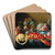 A still life with fruit and a boiled lobster by Cornelis Mahu Art Drink Coaster set