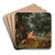 Nymphs bathing by Jan Brueghel The Elder Art Drink Coaster set