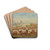 Krakow Cavalry Honour Escort Accompanying the Emperor on His Ride Through the Bonia Meadows by Juliusz Kossak Drink Coasters - set of 4 Krakow Cavalry Honour Escort Accompanying the Emperor on His Ride Through the Bonia Meadows by Juliusz Kossak Drink Coasters - set of 4