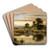 A Lock On The Thames, Streatley by Benjamin Williams Leader Art Drink Coaster set A Lock On The Thames, Streatley by Benjamin Williams Leader Art Drink Coaster set