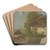 Farm house by Jakob Becker Art Drink Coaster set