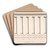 Ionic Colonnade (6 Columns) on Rusticated Base by Antonio Maria Visentini Art Drink Coaster set Ionic Colonnade (6 Columns) on Rusticated Base by Antonio Maria Visentini Art Drink Coaster set