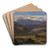 From Hjelle in Valdres by Johan Christian Dahl Art Drink Coaster set