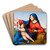 Madonna and Child with the Young St John the Baptist by Giuliano Bugiardini Art Drink Coaster set Madonna and Child with the Young St John the Baptist by Giuliano Bugiardini Art Drink Coaster set
