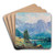 Hallstttersee with View of the Dachstein by Carl Kaiser-Herbst Art Drink Coaster set