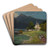 Landscape with a lake in the mountains by Carl Ernst Morgenstern Art Drink Coaster set