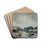 Vue de l'le Louviers ; effet de neige by Antoine Perrot Drink Coasters - set of 4 Vue de l'le Louviers ; effet de neige by Antoine Perrot Drink Coasters - set of 4