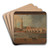 A View of London Bridge by Daniel Turner Art Drink Coaster set