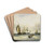 Anchorage at Bremerhaven by Willem Gruyter jr Drink Coasters - set of 4