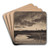Landscape with a river by Anton Melbye Art Drink Coaster set