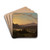 Sunrise, View of Drachenfels from Rolandseck by Worthington Whittredge Drink Coasters - set of 4