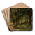 Untitled (landscape with trees) by Edward Mitchell Bannister Art Drink Coaster set