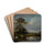 Landscape with Pond and Tree by Jules Dupr Drink Coasters - set of 4