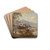 Blick auf den Bleder See by Carl Hasch Drink Coasters - set of 4