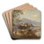 Blick auf den Bleder See by Carl Hasch Art Drink Coaster set