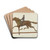 Weather Vane - Horse and Rider by Victor F. Muollo Drink Coasters - set of 4 Weather Vane - Horse and Rider by Victor F. Muollo Drink Coasters - set of 4