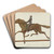 Weather Vane - Horse and Rider by Victor F. Muollo Art Drink Coaster set Weather Vane - Horse and Rider by Victor F. Muollo Art Drink Coaster set