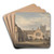 South East View of the Church and Palace at Croydon, Surrey by John Chessell Buckler Art Drink Coaster set