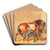 Im Pferdestall by Otto von Thoren Art Drink Coaster set