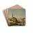 Venice, A View Of San Geremia And The Entrance To The Cannaregio by Apollonio Facchinetti Drink Coasters - set of 4