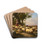 AShepherdess With Her Flock by Eugne Joseph Verboeckhoven Drink Coasters - set of 4