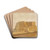 Castel dell'Ovo in Naples by Christen Kbke Drink Coasters - set of 4