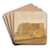 Castel dell'Ovo in Naples by Christen Kbke Art Drink Coaster set