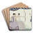 Visez au coeur, belles dames! by George Barbier Art Drink Coaster set
