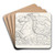 Paard in zee by Leo Gestel Art Drink Coaster set