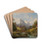 Pastorale Gebirgslandschaft by Gustav Barbarini Drink Coasters - set of 4