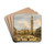 Piazza San Marco looking east towards the Basilica, Venice by Francesco Zanin Drink Coasters - set of 4