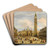 Piazza San Marco looking east towards the Basilica, Venice by Francesco Zanin Art Drink Coaster set