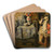 Still Life Requisites by Henri de Braekeleer Art Drink Coaster set