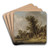 Resting at a Tavern by Jan van Goyen Art Drink Coaster set Resting at a Tavern by Jan van Goyen Art Drink Coaster set