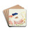 Liggende akt by Edvard Munch Drink Coasters - set of 4