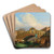 Venice, a View of the Grand Canal with Rialto Bridge by Fausto Antonioli Art Drink Coaster set