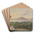 Vesuvius Across the Bay of Naples by Isaac Weld Art Drink Coaster set Vesuvius Across the Bay of Naples by Isaac Weld Art Drink Coaster set