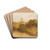 Fonthill Abbey, Wiltshire by Joseph Mallord William Turner Drink Coasters - set of 4 Fonthill Abbey, Wiltshire by Joseph Mallord William Turner Drink Coasters - set of 4