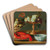 Still life with a lobster, fruit and a gilded tazza by Jacob Foppens van Es Art Drink Coaster set