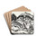 Frauenkirch by Ernst Ludwig Kirchner Drink Coasters - set of 4