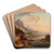 Rheinlandschaft by Christian Georg Schtz the elder Art Drink Coaster set