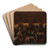 The Masked Ball (il Ridotto) by Joseph Heintz the Younger Art Drink Coaster set