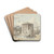 The Temple of Vesta in Rome by Josephus Augustus Knip Drink Coasters - set of 4