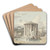The Temple of Vesta in Rome by Josephus Augustus Knip Art Drink Coaster set