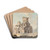 A Ruined Byzantine Church by Willey Reveley Drink Coasters - set of 4